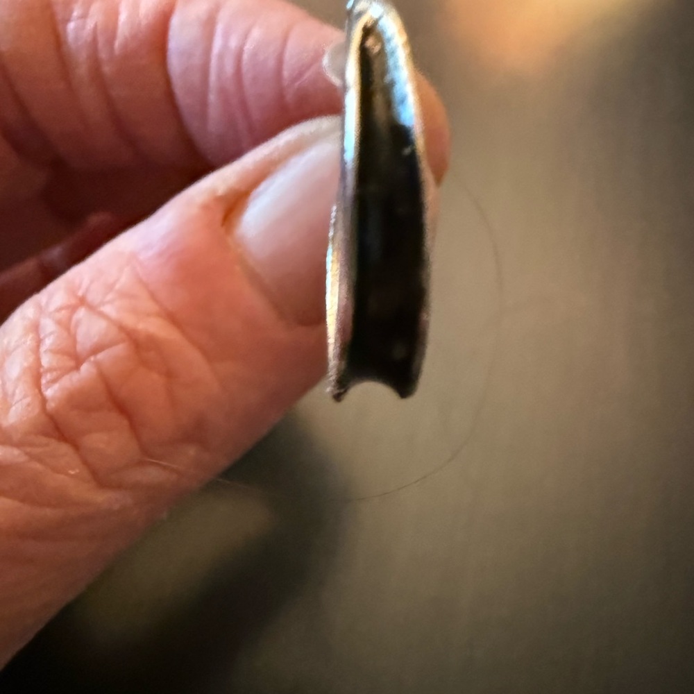 Black and Silver Earring